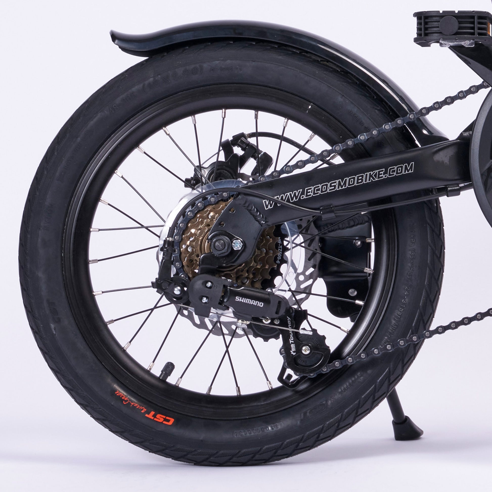 Ecosmo 16″ Alloy Folding Bike – Black