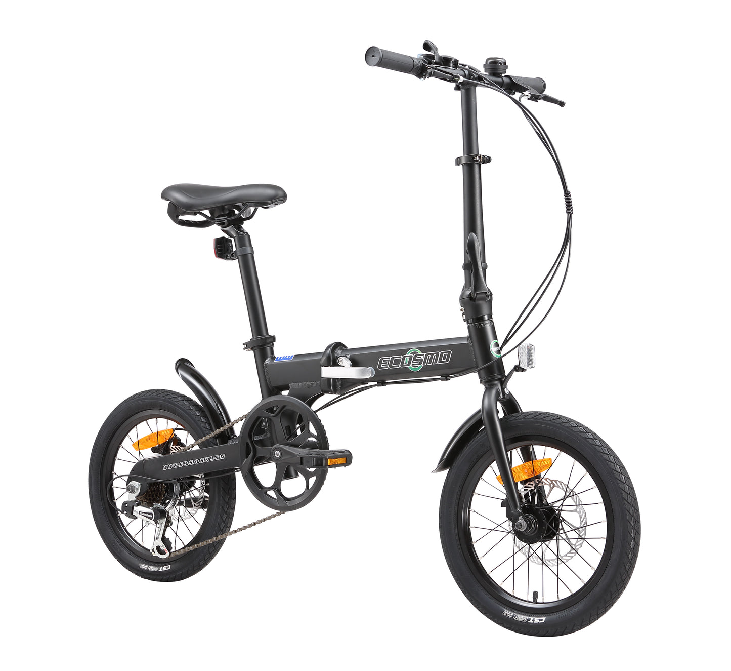 Ecosmo 16″ Alloy Folding Bike – Black