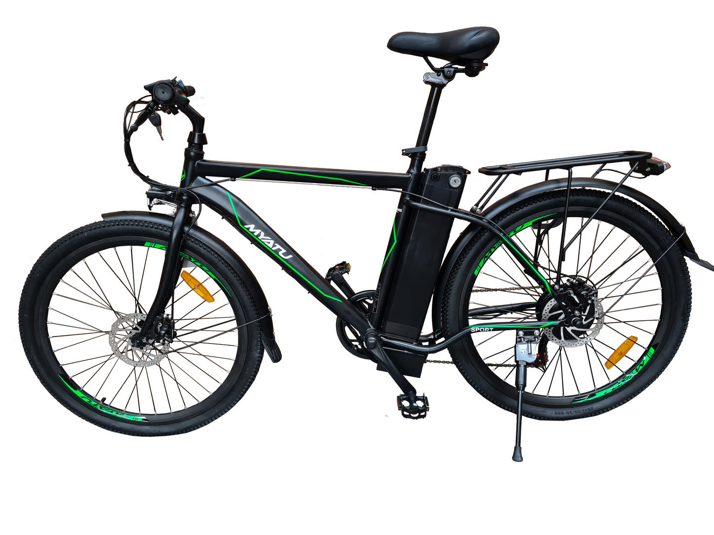 26" Electric E-hybrid City Bike 250W Motor 36V 12.5Ah Battery 6 SP SHIMANO