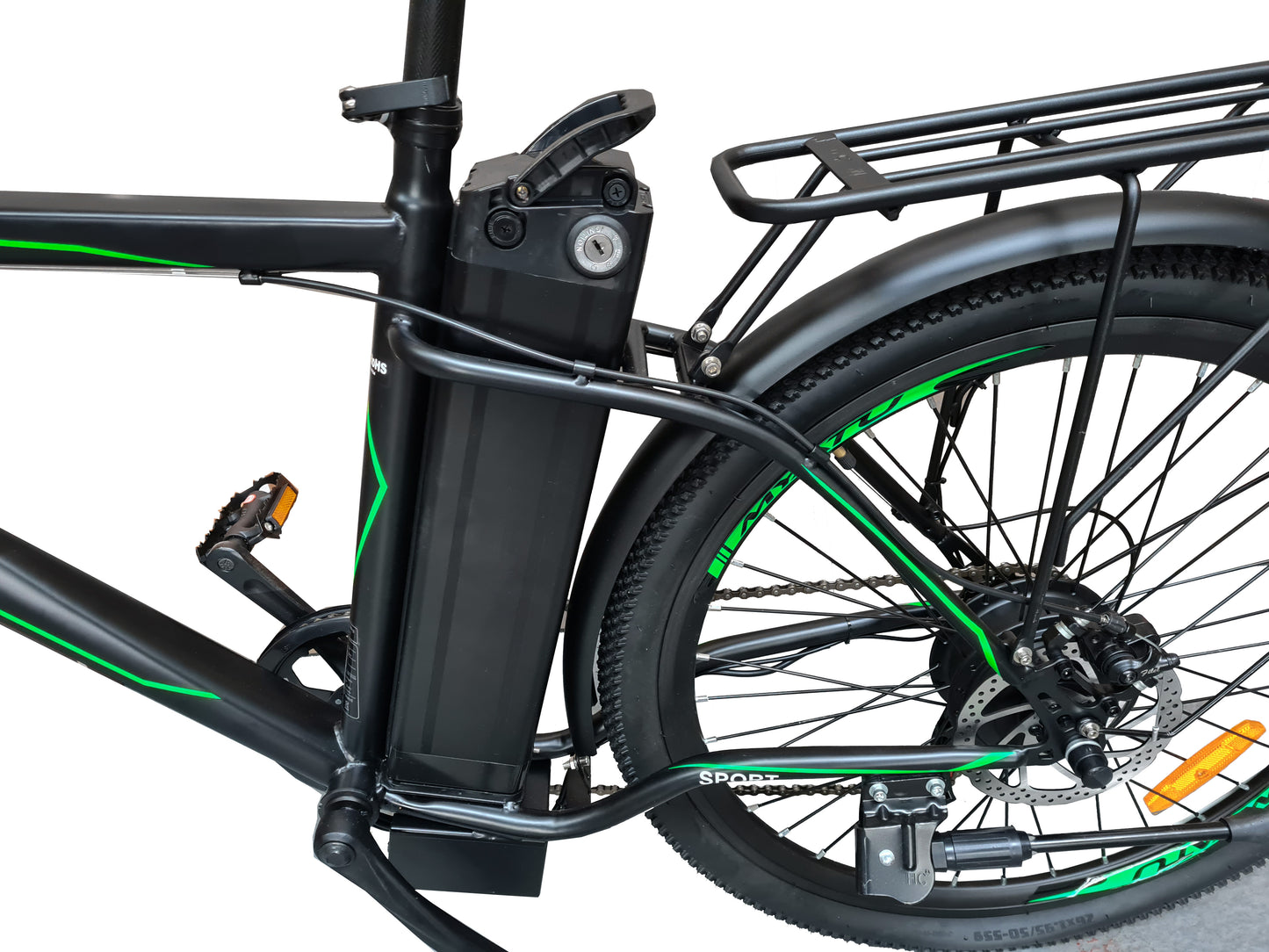 26" Electric E-hybrid City Bike 250W Motor 36V 12.5Ah Battery 6 SP SHIMANO