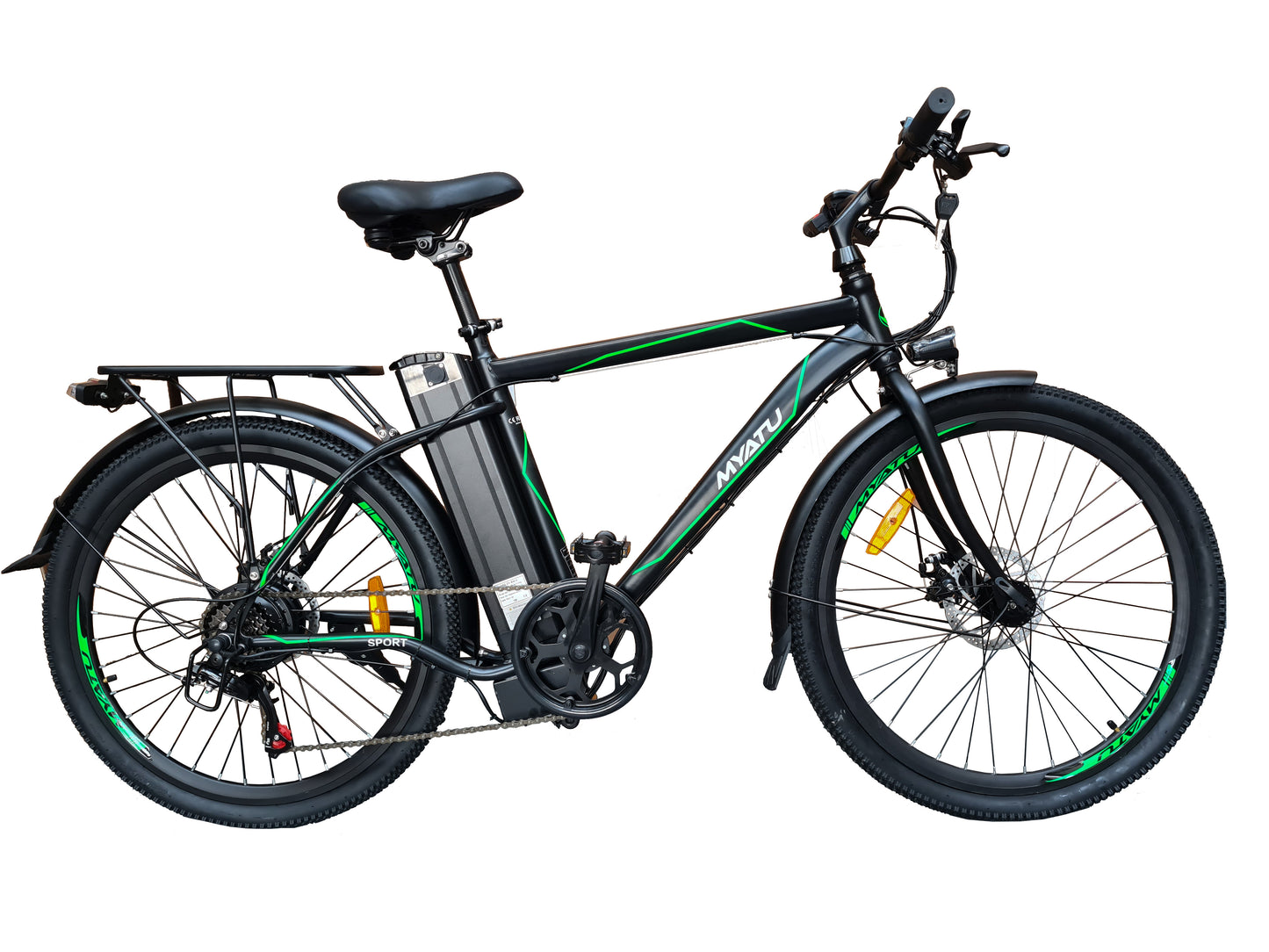 26" Electric E-hybrid City Bike 250W Motor 36V 12.5Ah Battery 6 SP SHIMANO