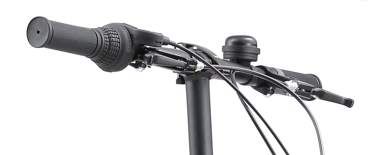 Ecosmo Alloy Folding City Bicycle (20 inch) Black - Handle bar