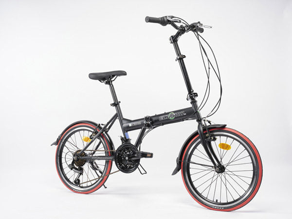 Ecosmo Folding City Bike – Black