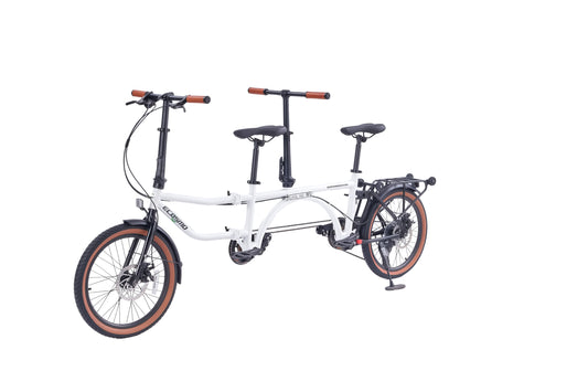 Ecosmo 20" Wheel New 4-Way Folding Steel Tandem Bicycle Bike 7 Speeds- 20TF02