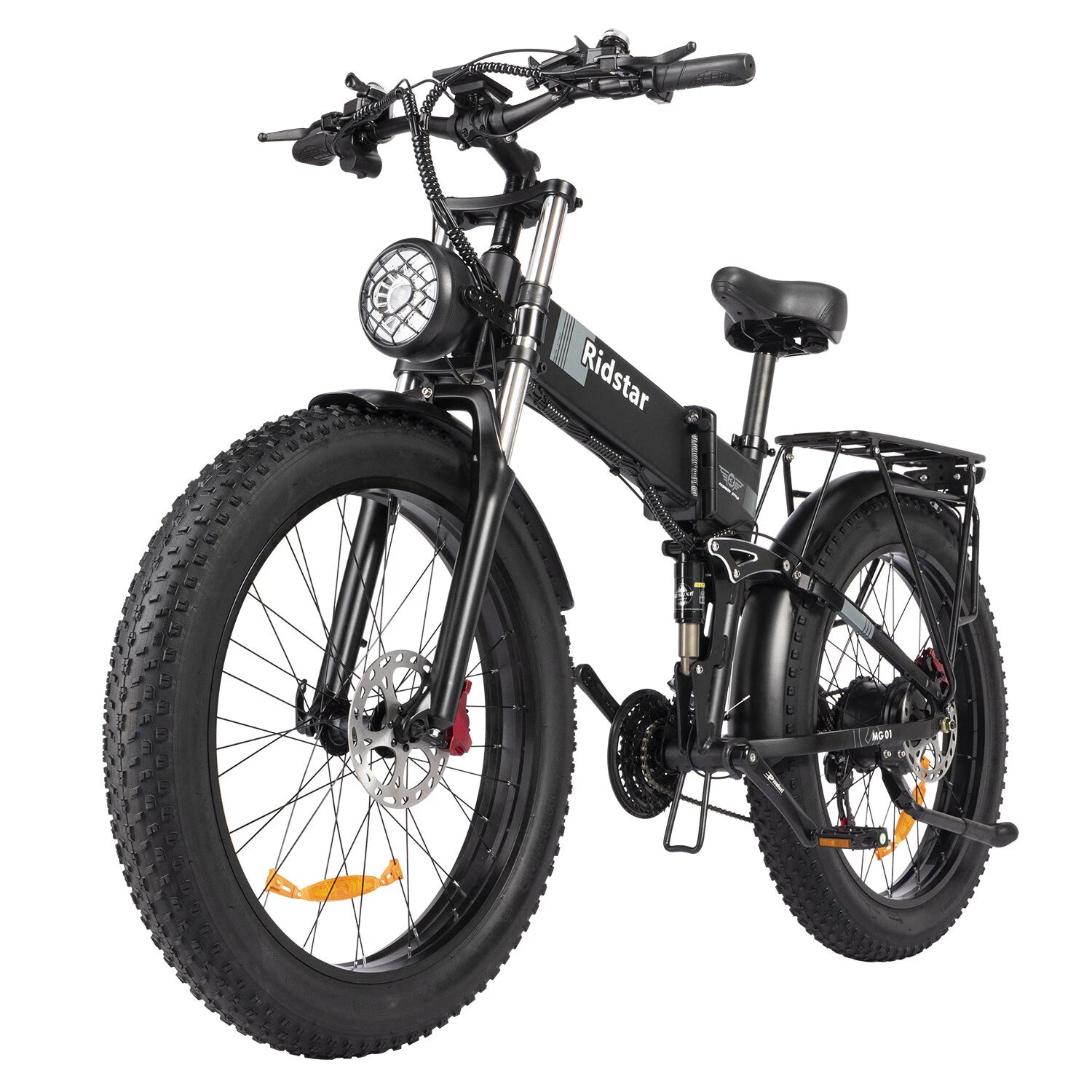 26" Folding Ebike 48V 20Ah 26x 4" Fat Tyre Electric Off Road MTB Bike, 21 SP SHIMANO -H26R