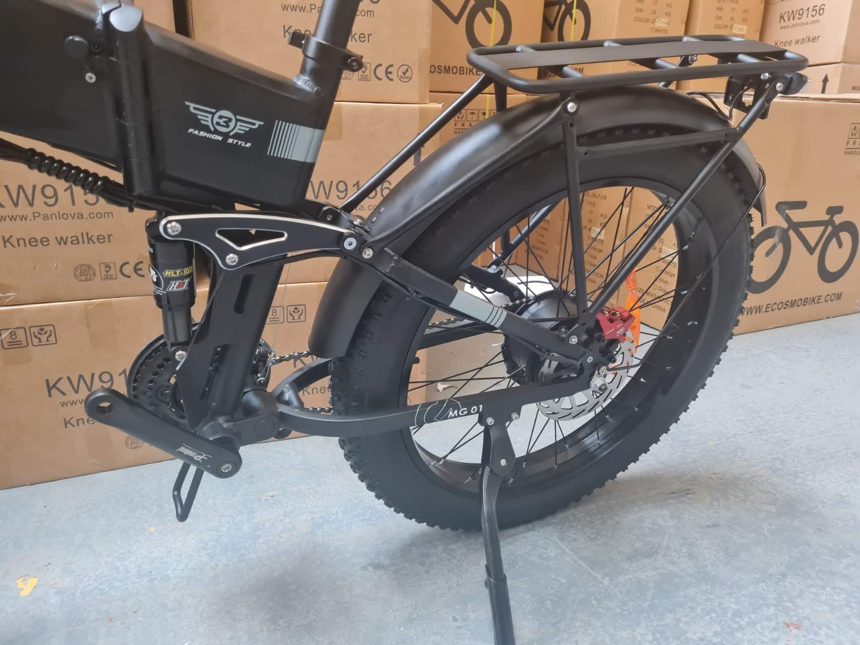 26" Folding Ebike 48V 20Ah 26x 4" Fat Tyre Electric Off Road MTB Bike, 21 SP SHIMANO -H26R