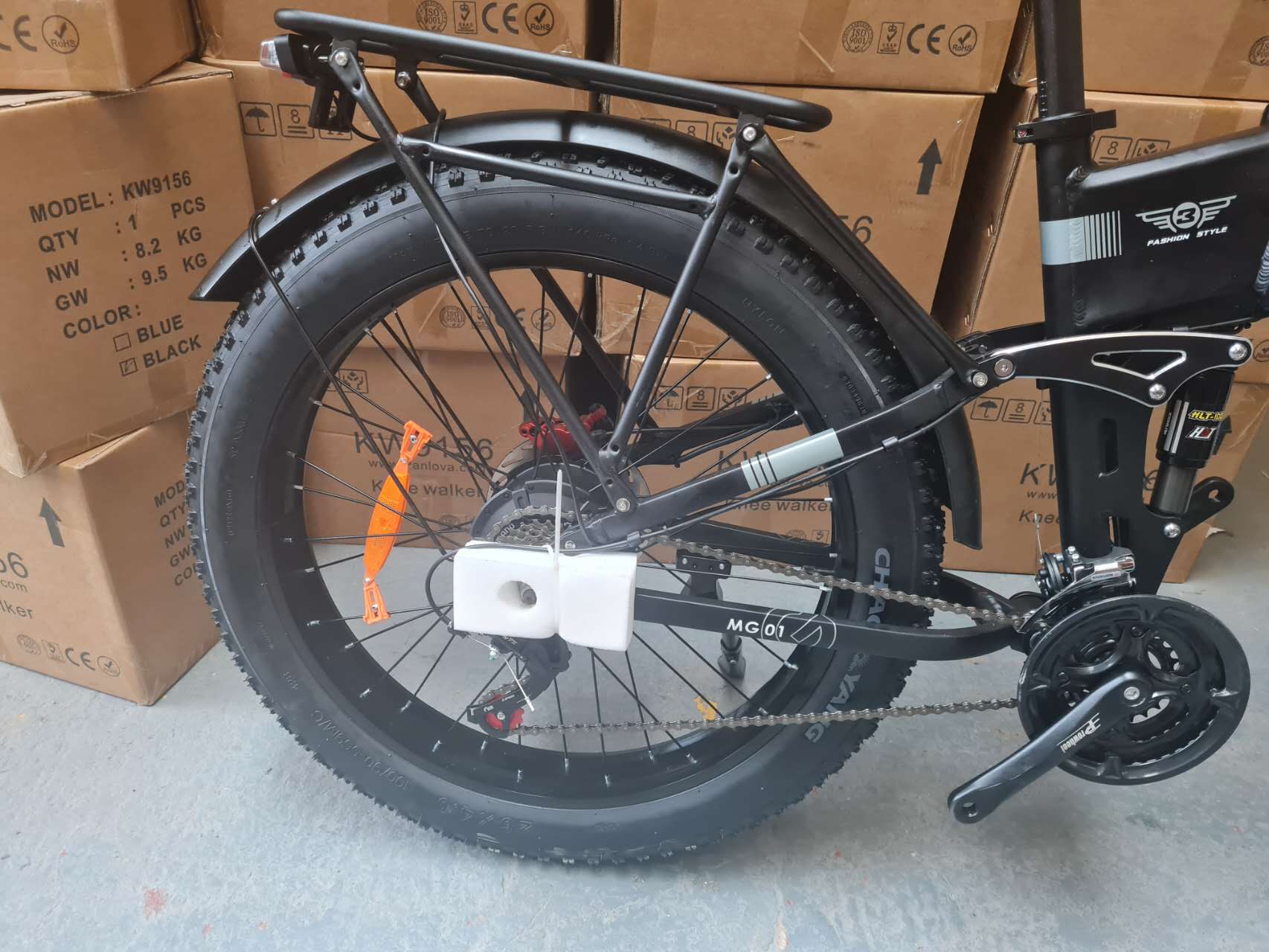 26" Folding Ebike 48V 20Ah 26x 4" Fat Tyre Electric Off Road MTB Bike, 21 SP SHIMANO -H26R