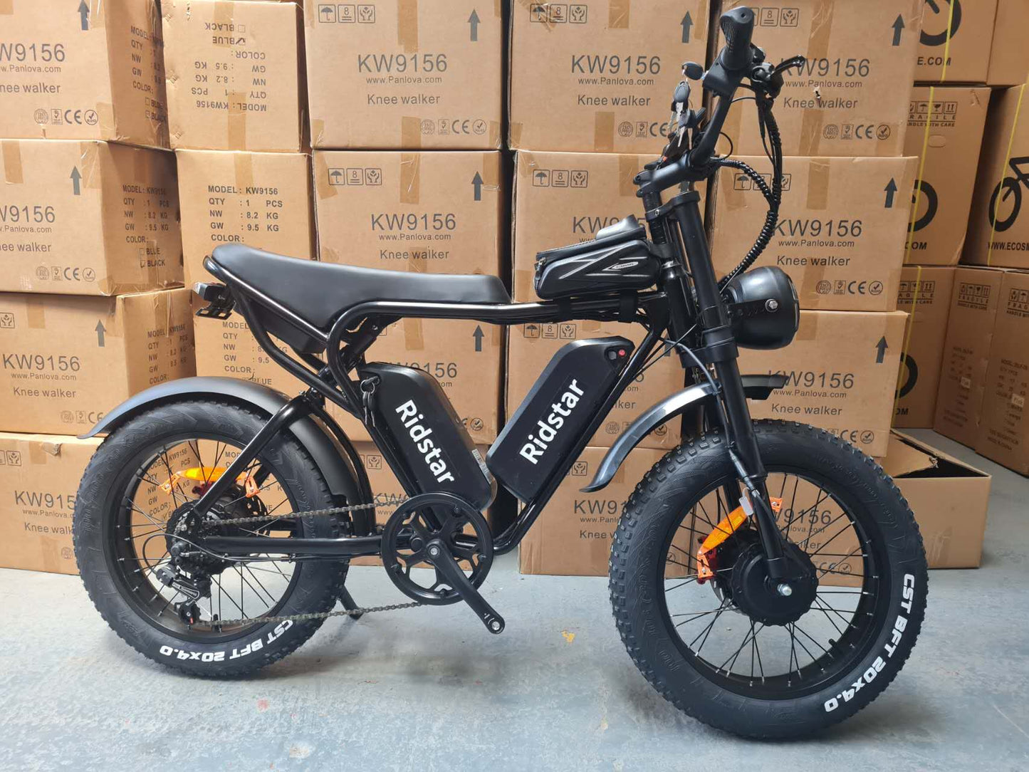 Ebike Dual Motor 2000W 52V 40AH 20'' Fat Tire Off Road Mountain MTB Electric Bike, Display model £1000 off- Q20 Pro