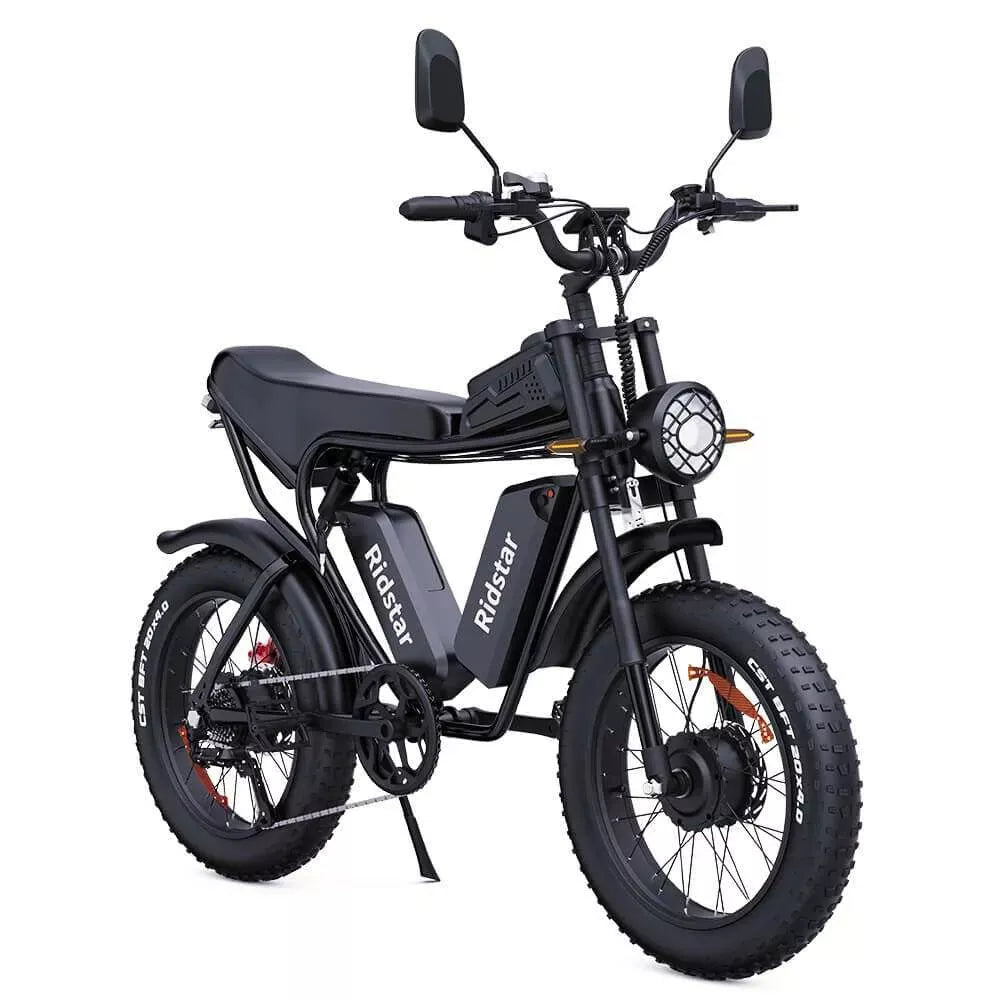 Ebike Dual Motor 2000W 52V 40AH 20'' Fat Tire Off Road Mountain MTB Electric Bike, Display model £1000 off- Q20 Pro