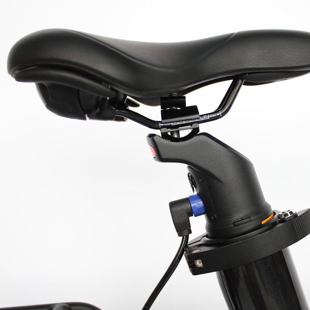 Folding Electric Tandem Bike - Seat Black