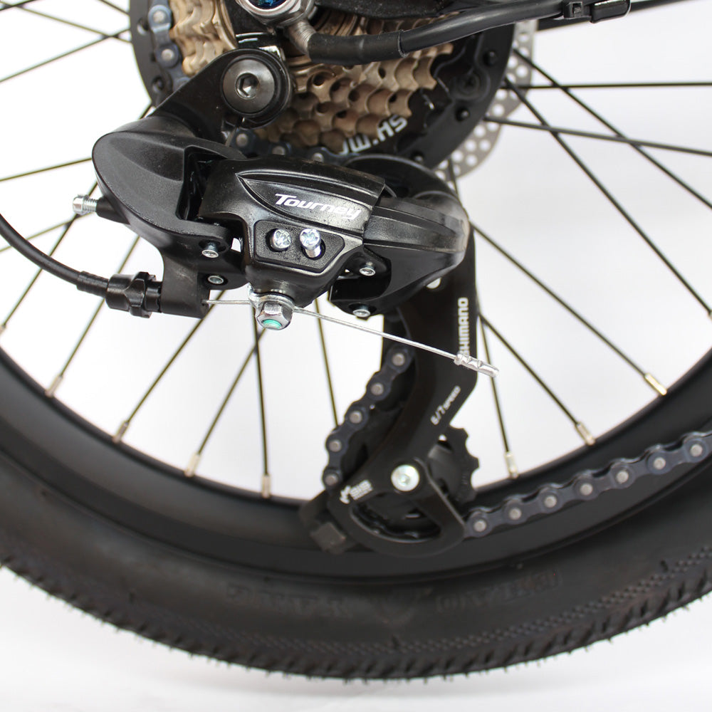 Folding Electric Tandem Bike - Jockey Wheel