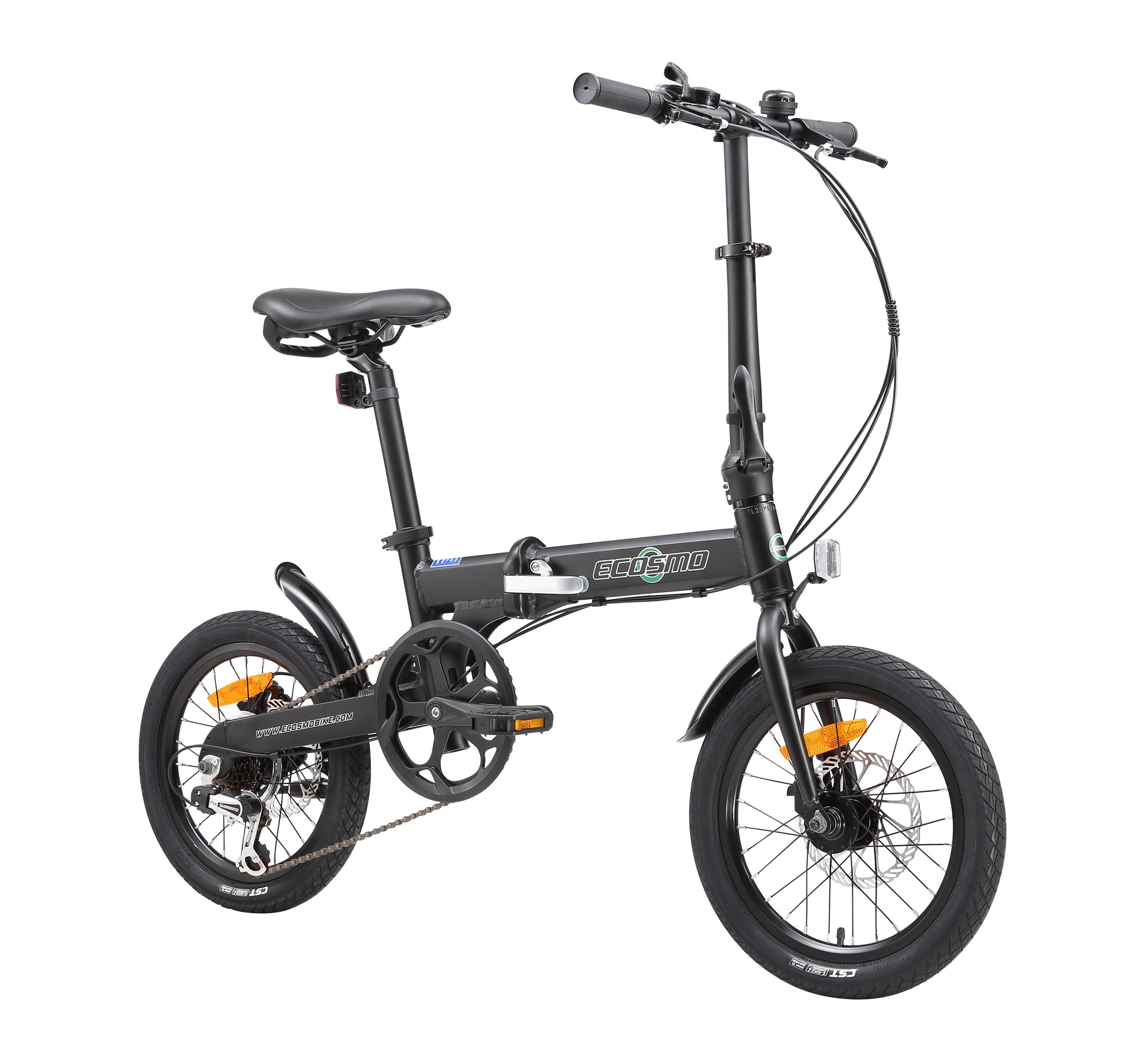 Ecosmo 16″ Alloy Folding Bike – Black