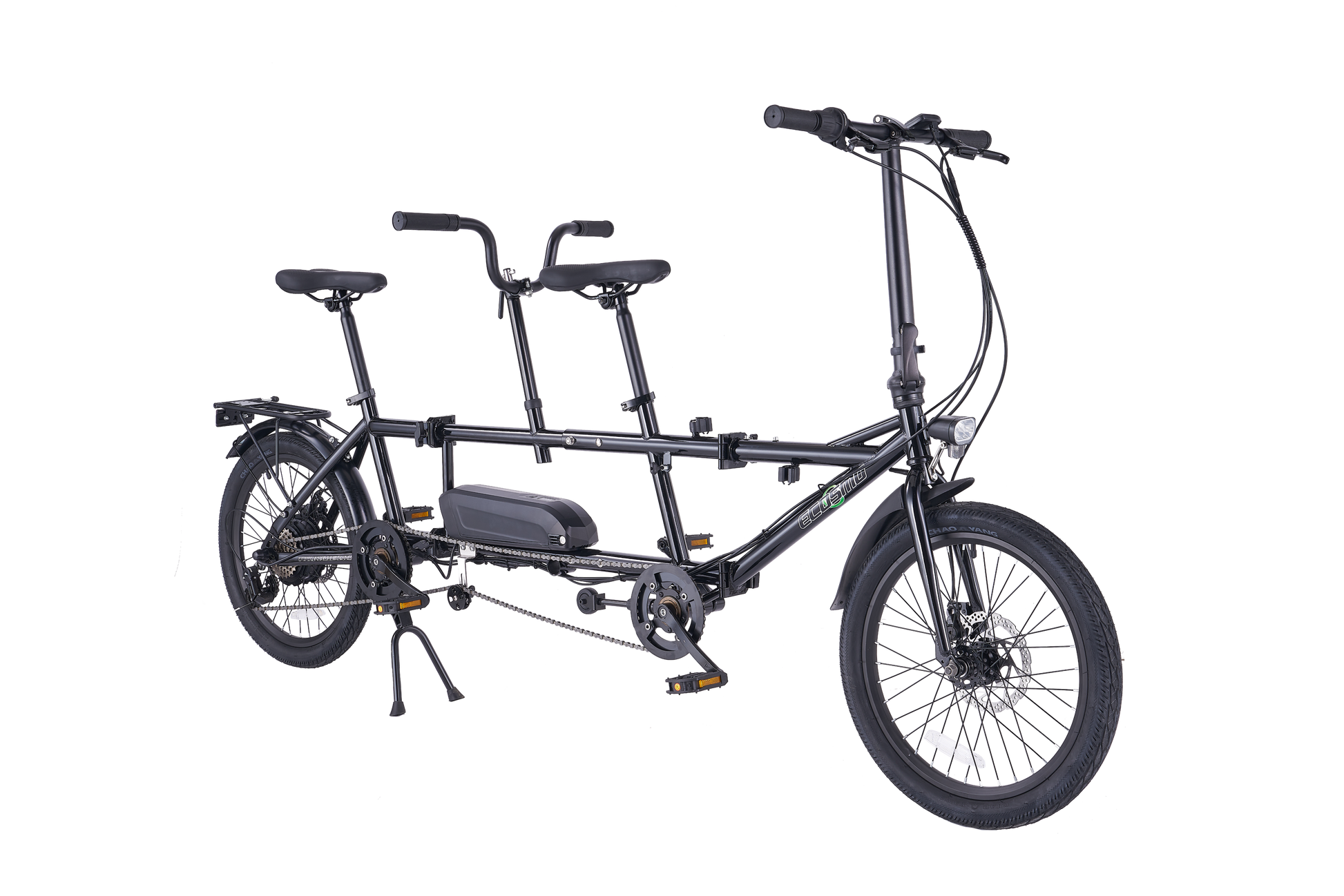 electric tandem bicycle bike Micargi 500W Raiatea SP 500W 48V 20" ECOSMO Ebike Electric 3-Way