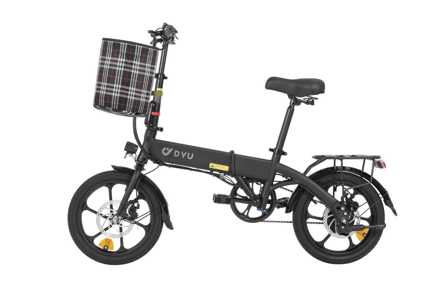 DYU Ebike Electric Bicycle 16" Folding bike, DISC Brakes, 250W,36V 7.5AH - A1F Pro Display