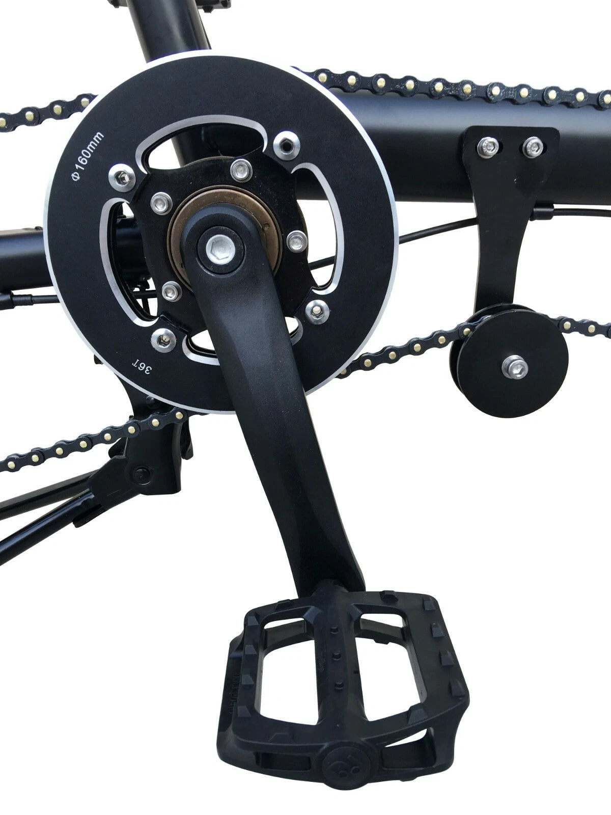 Ecosmo 20" Folding Tandem Bike (pedal independently),7SPShimano, Disc Brakes - 20TF01BL