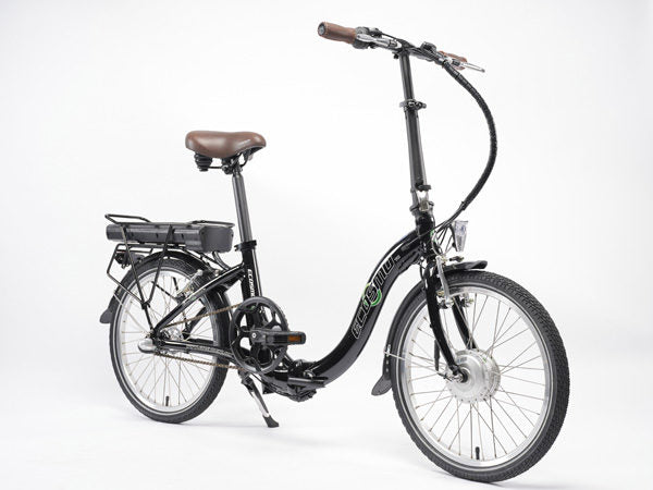 Ecosmo 20″ Alloy Folding Electric Ladies Bike – Black