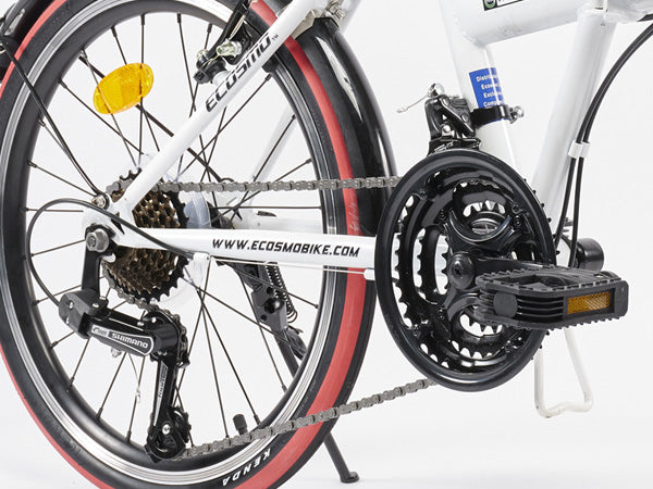 Ecosmo Commuter Folding Bike – White