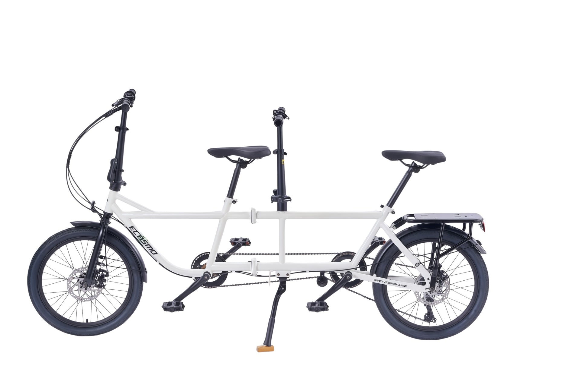 Fold-Up Tandem Bike – White