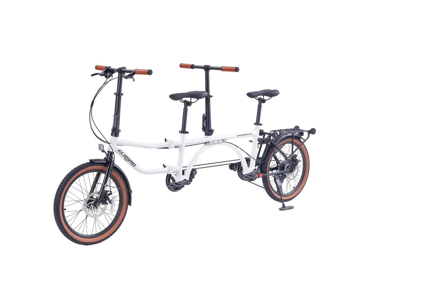 Ecosmo 20" Wheel New 4-Way Folding Steel Tandem Bicycle Bike 7 Speeds- 20TF02
