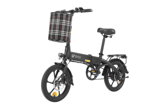 DYU Ebike Electric Bicycle 16" Folding bike, DISC Brakes, 250W,36V 7.5AH - A1F Pro Display