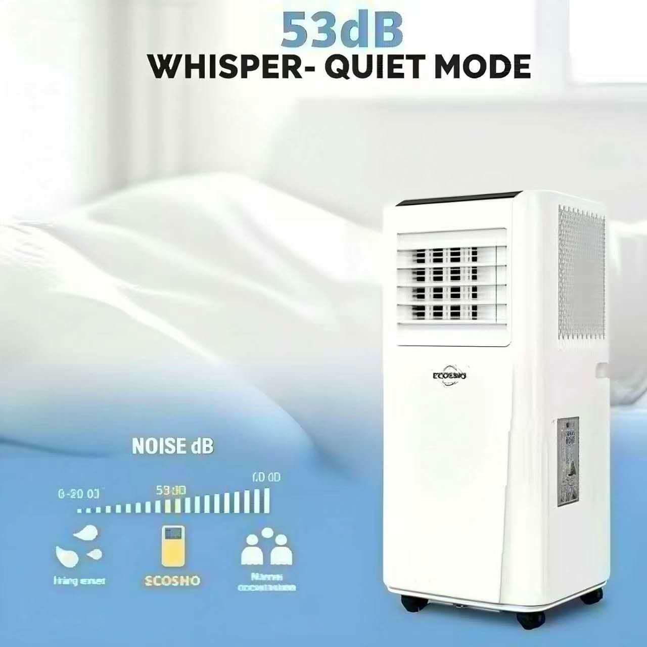 4-In-1 Cooling AC with Dehumidifier - Portable Air Conditioner