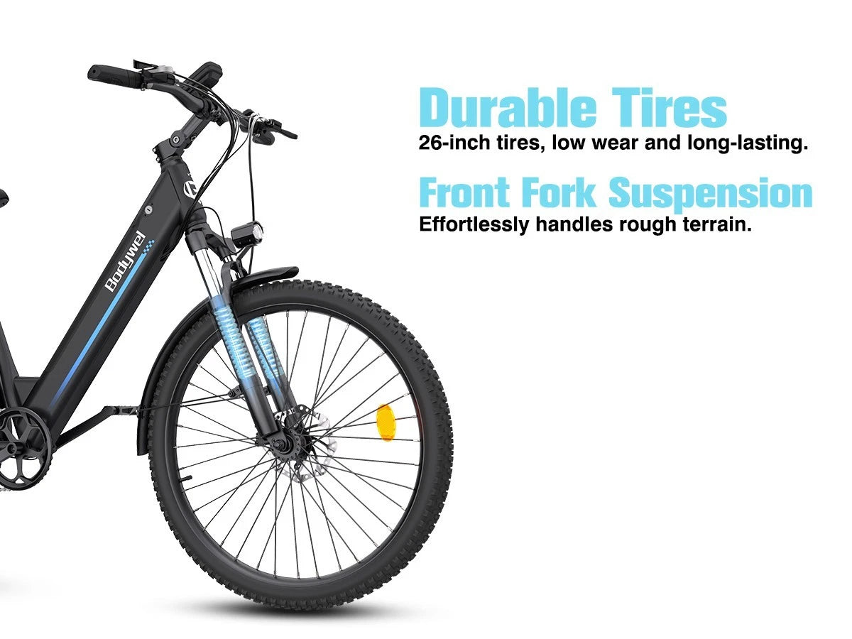 Bodywel black electric bicycle