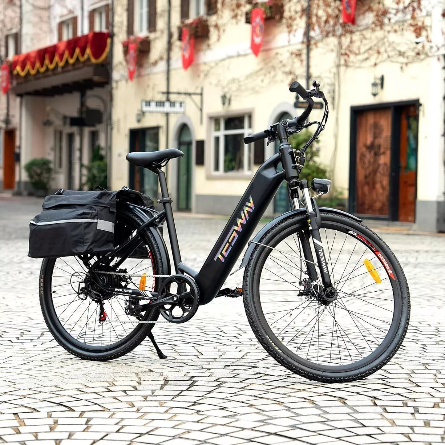 27.5“ Climber Urban Electric Bike Ebike 90km Range Max 500W 48V 12Ah Bicycle UK-C1