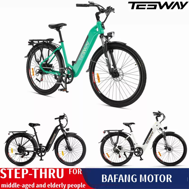 27.5“ Climber Urban Electric Bike Ebike 90km Range Max 500W 48V 12Ah Bicycle UK-C1