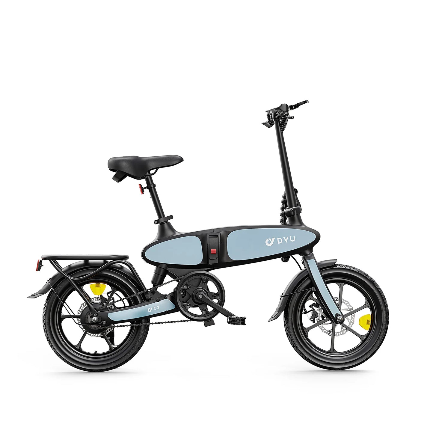 16" All Terrain Folding Magnesium Alloy Electric Bicycle E-bike, 250W (Peak 500W)  Motor, 48V 7.5Ah Lithium Battery, Max 25km/h, 25-45KM Long Mileage, 16×2.5" Comfort Tire-C2,On Clearance £300 off