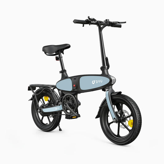 16" All Terrain Folding Magnesium Alloy Electric Bicycle E-bike, 250W (Peak 500W)  Motor, 48V 7.5Ah Lithium Battery, Max 25km/h, 25-45KM Long Mileage, 16×2.5" Comfort Tire-C2,On Clearance £300 off