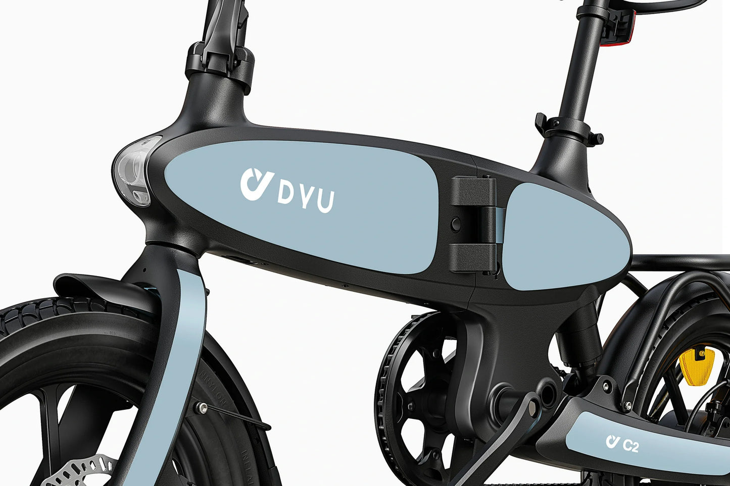 16" All Terrain Folding Magnesium Alloy Electric Bicycle E-bike, 250W (Peak 500W)  Motor, 48V 7.5Ah Lithium Battery, Max 25km/h, 25-45KM Long Mileage, 16×2.5" Comfort Tire-C2,On Clearance £300 off