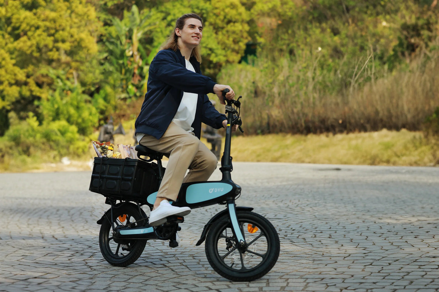 16" All Terrain Folding Magnesium Alloy Electric Bicycle E-bike, 250W (Peak 500W)  Motor, 48V 7.5Ah Lithium Battery, Max 25km/h, 25-45KM Long Mileage, 16×2.5" Comfort Tire-C2,On Clearance £300 off