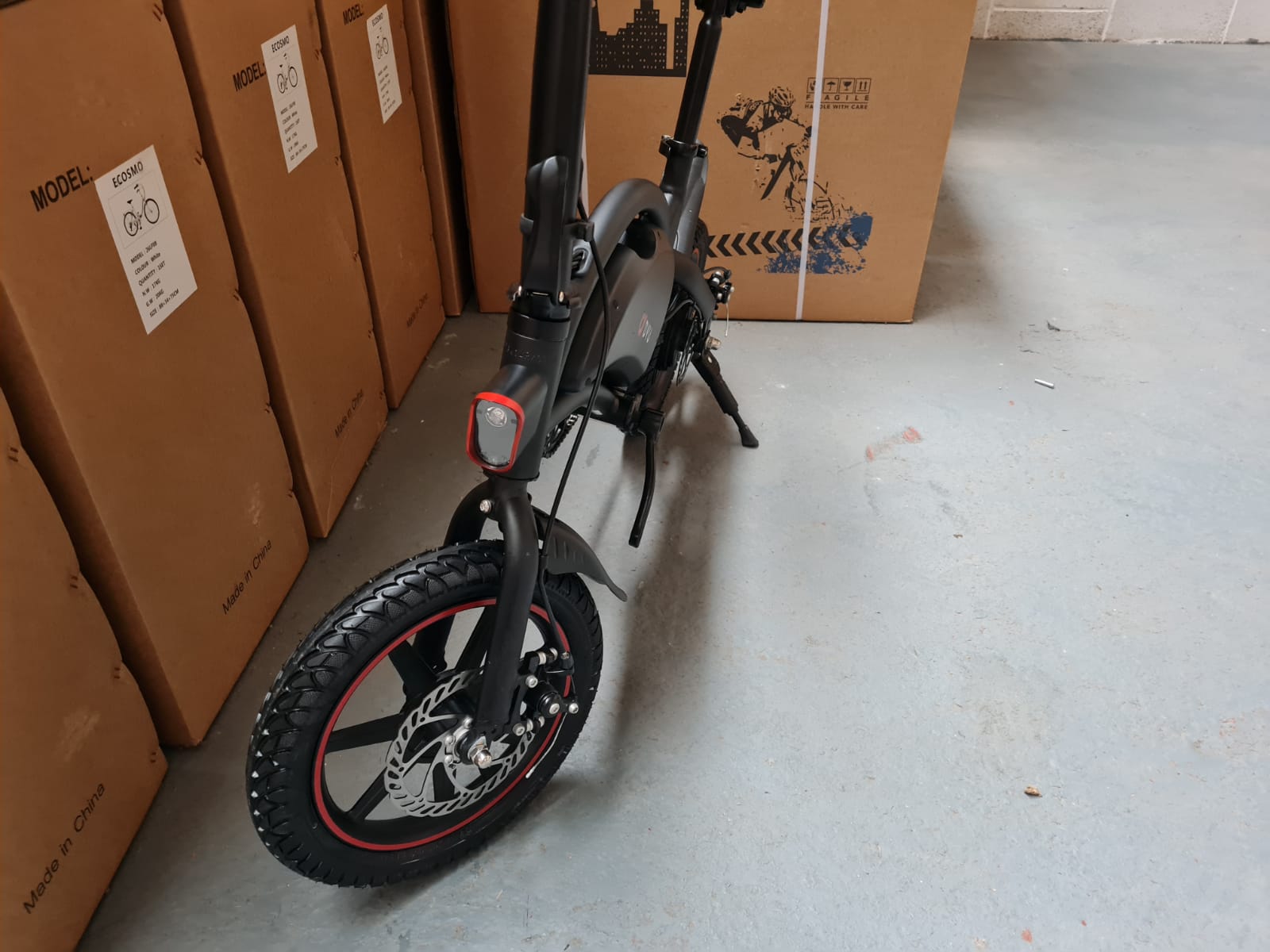 DYU 14 inch Electric Bike , Commuting E-Bike/Scooter，Dual Disc,250W Motor, 36V 10Ah-D3F Display