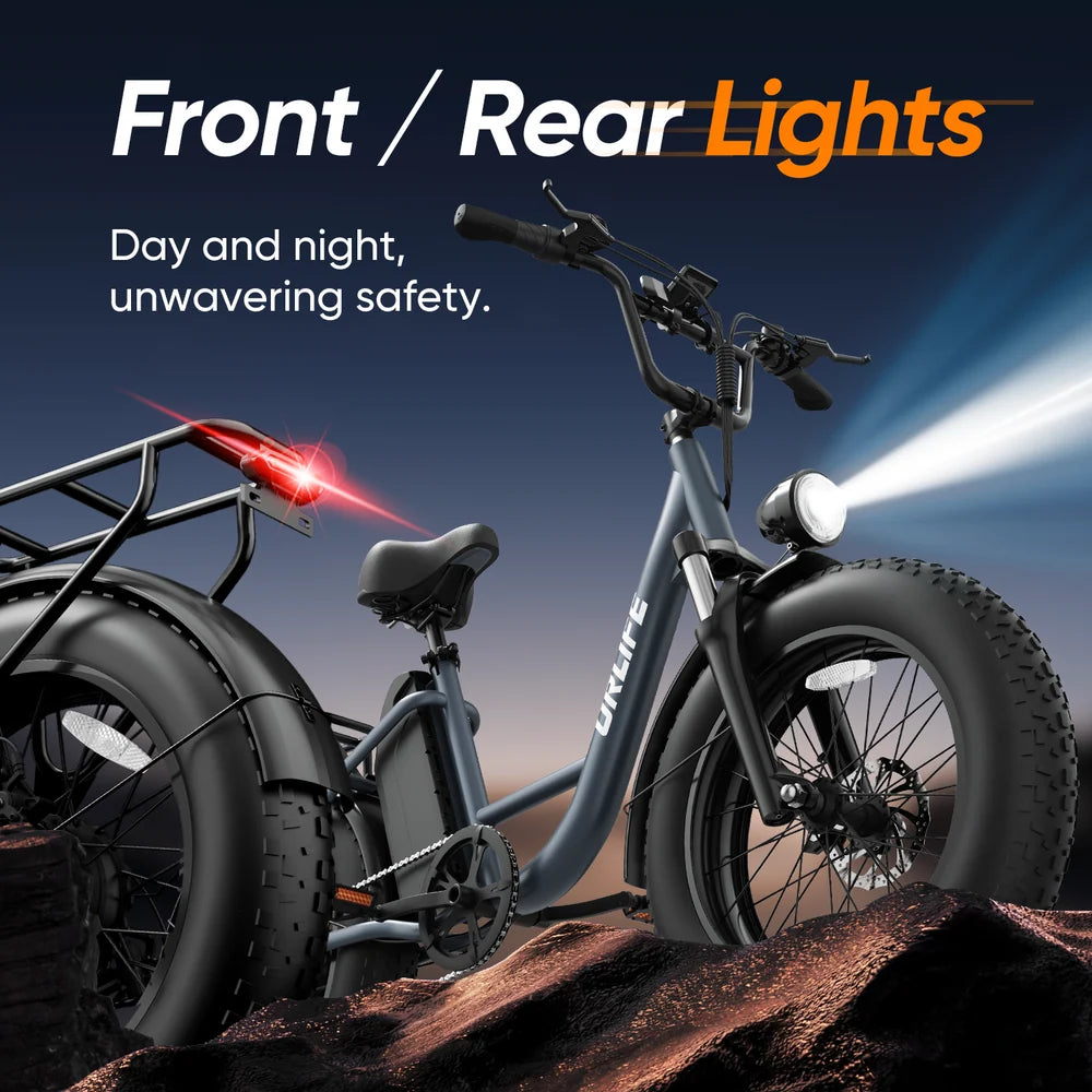 20" All-Terrain 4.0" Fat Tyre City Bike 750W,48V 15.6Ah,7 SP Front Suspension-E20 pro Display Model