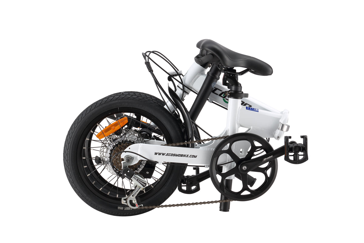 Ecosmo 16 inch Alloy Foldable City Bike – White 16AF02W