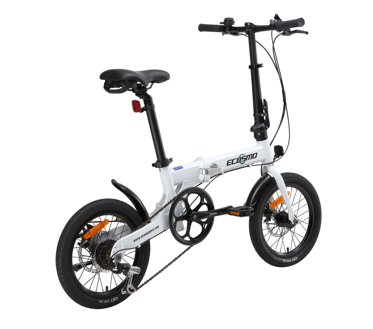 Ecosmo 16 inch Alloy Foldable City Bike – White 16AF02W