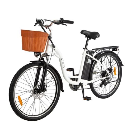 Electric ladies best sale bike with basket